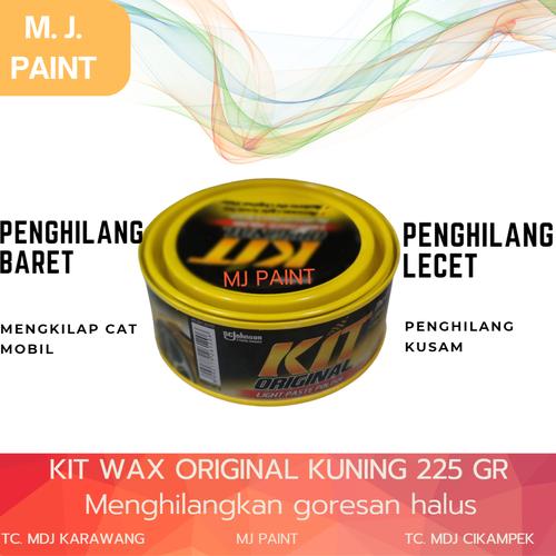 Jual Kit Kaleng Kuning 225 gr original paste wax pengkilap mobil motor