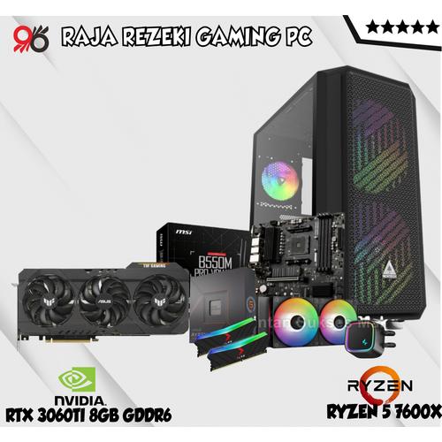 Jual PC AMD RYZEN 5 7600X | RTX 3060TI 8GB GDDR6 | RAM 16GB DDR4 RGB ...
