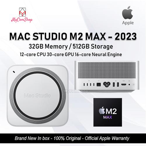 Jual APPLE MAC STUDIO 2023 M2 MAX 12-CORE 30-CORE 32GB RAM 512GB