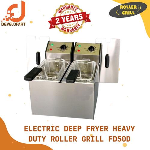 Jual Electric Deep Fryer Heavy Duty Roller Grill FD50D Made In France