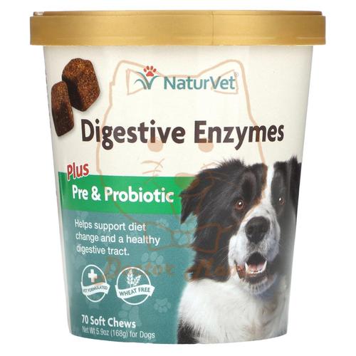 Jual NaturVet Digestive Enzyme Prebiotic Probiotic Plus Soft Chew USA