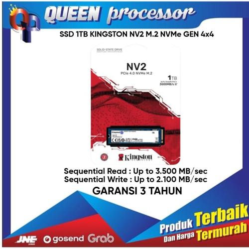 Jual SSD 1TB TB KINGSTON NV2 SNV2S1000G ORIGINAL M2 NVME 2280