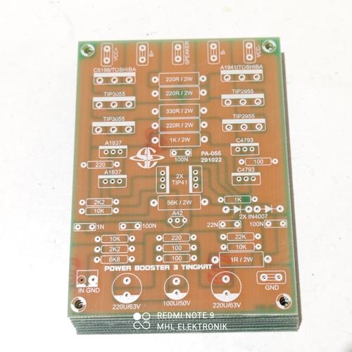 Jual PCB 2500W Power Amplifier MCRD V2 Mono Fiber FR4 - PERTINAK - Kab