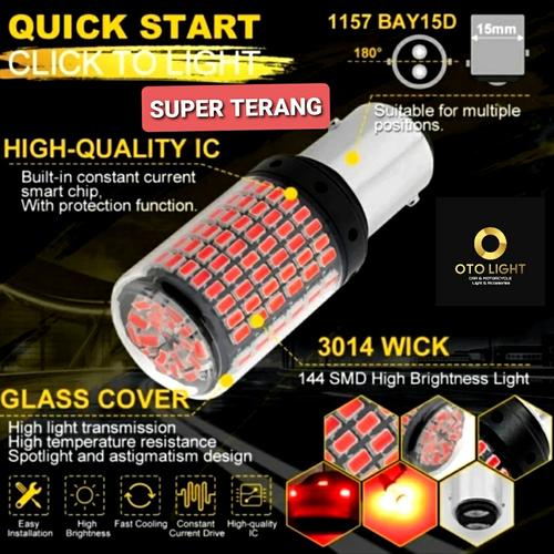 Jual Lampu Led Rem Bayonet 2 kaki terang dan awet - mode kedip - Kota ...