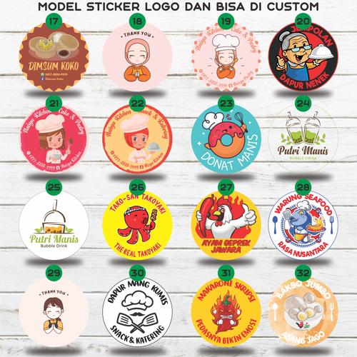 Jual Cetak sticker logo bulat chromo | sticker botol kemasan minuman ...