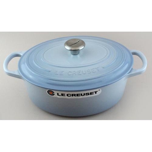 Promo LeCreuset Cast Iron Oval Casserole Coastal Blue 25cm Cicil 0 3x