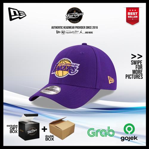 Topi New Era Original NBA Los Angeles Lakers 9FORTY warna Ungu FREE GIFT  BOX di Fancaps Headwear Store Tokopedia
