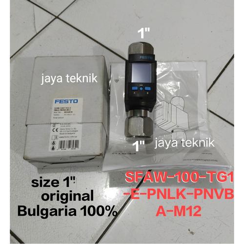 Jual flow sensor festo drat 1" SFAW100TG1EPNLKPNVBAM12 No