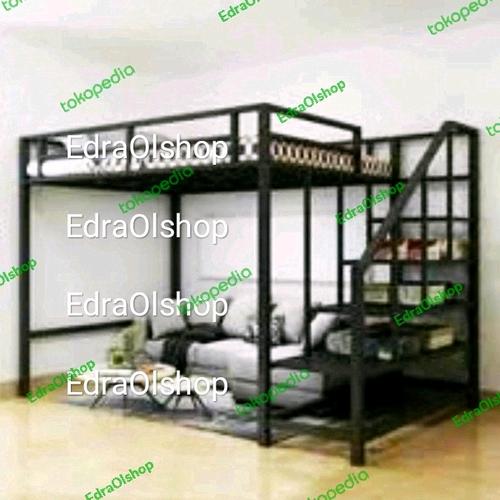 Jual UPPER BUNK BED RANJANG SUSUN BESI TINGKAT TEBAL KUAT BAGUS