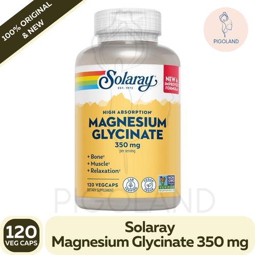 Jual Solaray Magnesium Glycinate 350 mg Vitamin Suplemen Kesehatan 120