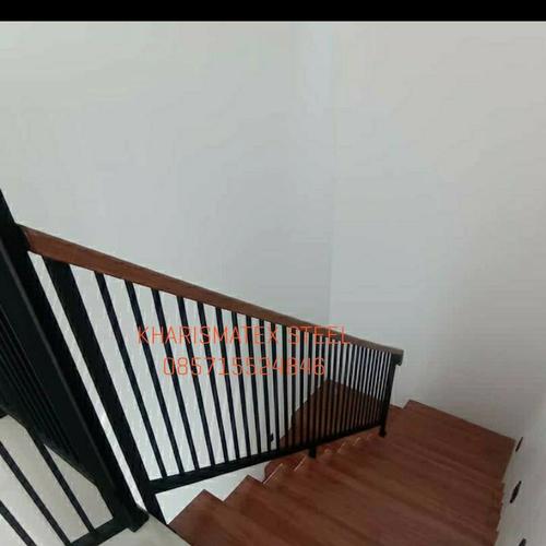 Jual railing tangga minimalis pegangan kayu - Kota Tangerang Selatan ...