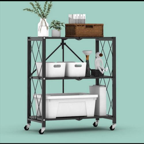 Jual Rakk Rack Besi Lipat Roda Troli Tatakan Tempat Barang Rumah ...
