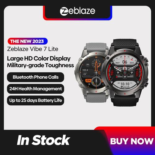 Zeblaze Vibe Lite Military Smartwatch Large IPS Sport Health di  Toko Mumuku Tokopedia