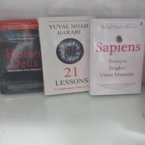 Jual PAKET 3 BUKU YUVAL NOAH HARARI SAPIENS HOMO DEUS 21 LESSONS ...