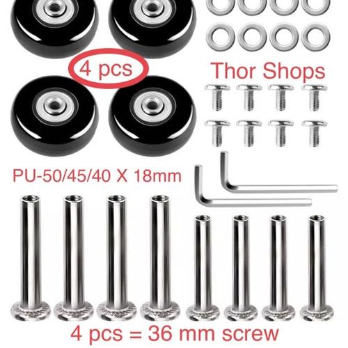 Luggage Rack Roda Jual 4 pcs set roda koper pengganti replacement luggage wheel - PU ...