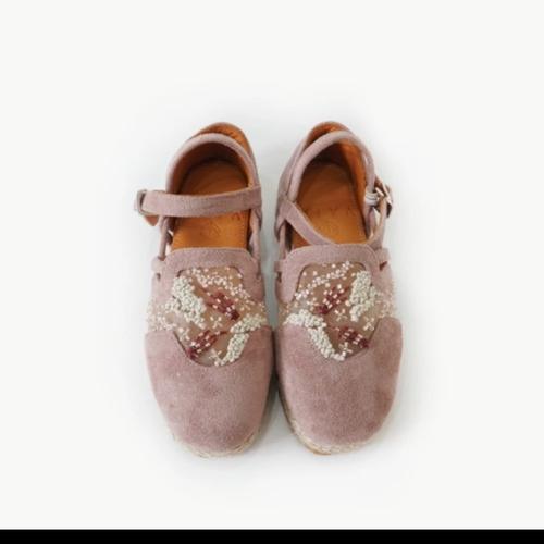 Jual preloved Vaia sepatu sandal espadrille miku dusty rose (size 26