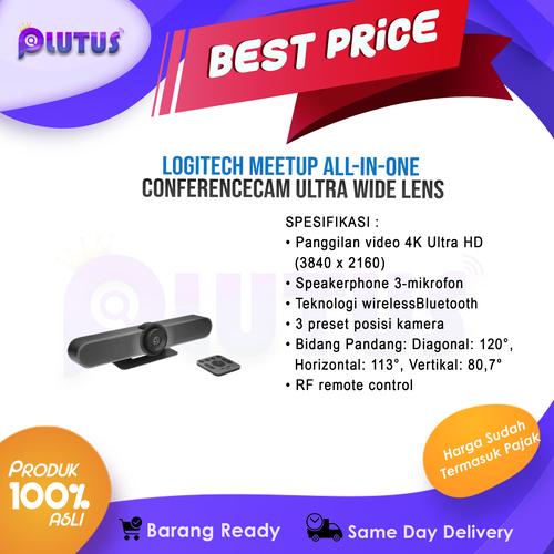 Logitech MeetUp - Caméra ConferenceCam Ultra HD 4K - Haut-parleur Bluetooth - Neuf
