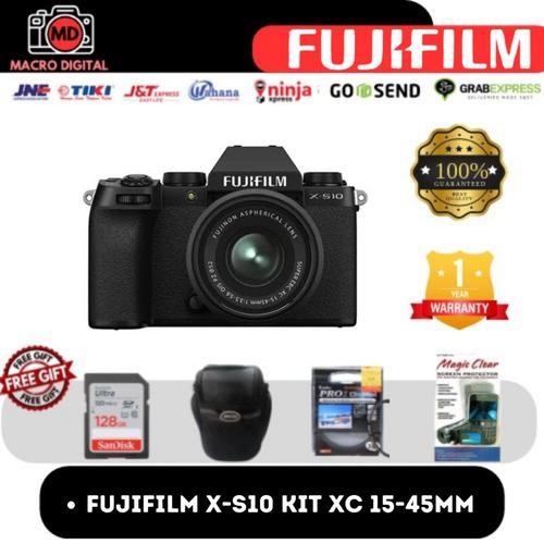 Jual CAMERA FUJIFILM XS10 KIT 1545MM / FUJIFILM XS10 KIT 1545MM BODY ONLY, PAKET STANDART