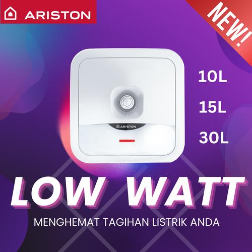 Jual Water Heater Ariston Low Watt 10 15 30 Liter / Pemanas Hemat Listrik Low Watt 10 Ltr