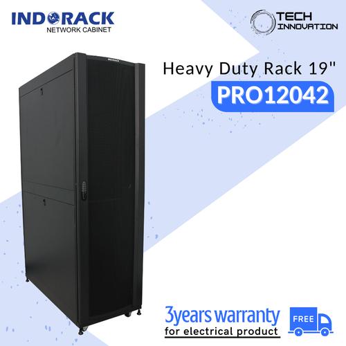 Promo INDORACK Heavy Duty Rack 42U Depth 1200mm Perforated Door ...