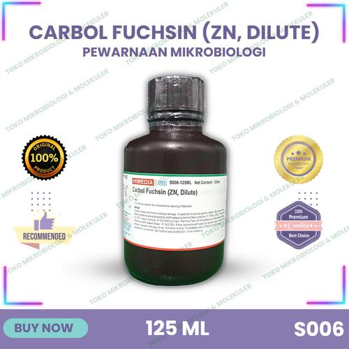 Jual Carbol Fuchsin (ZN, Dilute) Pewarnaan Mikrobiologi, 125 ml Kab