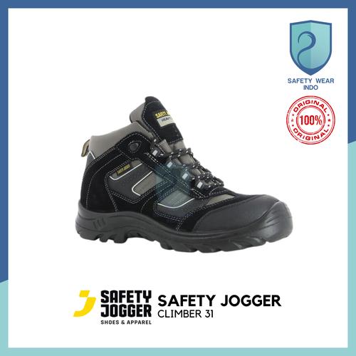 Jual Sepatu Safety Safety Jogger Climber 31 Hitam Ujung Komposit