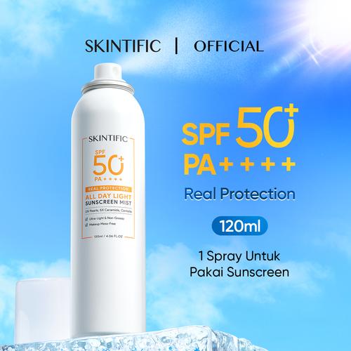 Promo FS SKINTIFIC All Day Light Sunscreen Mist Spray SPF50PA++++ 50