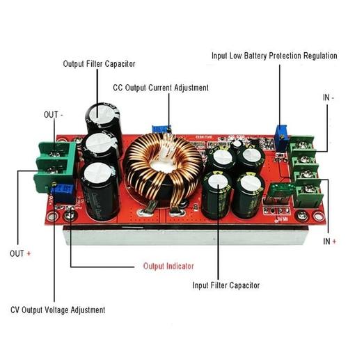 Jual 1200W 20A DC Boost Converter Step UP Power Supply Module 1200 W 20 ...