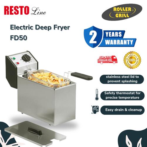 Jual Restoline Electric Deep Fryer / Penggoreng Kentang FD50 Roller