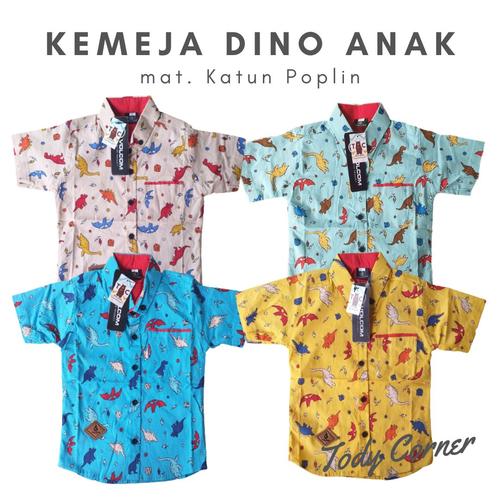 Pingu Club Kemeja Lengan Pendek Motif Dinosaurus main image 0