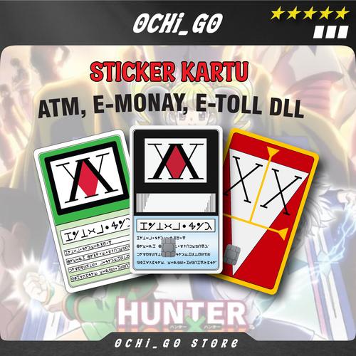 Jual Sticker Kartu Atm Skin Card Anime HUNTER x HUNTER Emoney Flazz E ...
