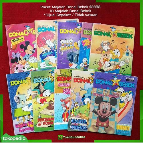 Jual 10 Majalah Bacaan anak2 Donal Bebek / Donald duck 1998 ( Sepaket ...