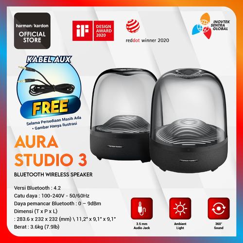 Promo Harman Kardon Aura Studio 3 Wireless Bluetooth Speaker Garansi