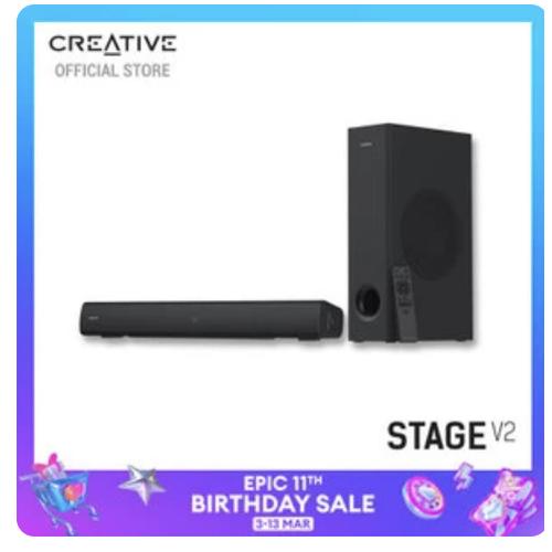 Jual Creative Stage V2 Soundbar with Subwoofer Kota