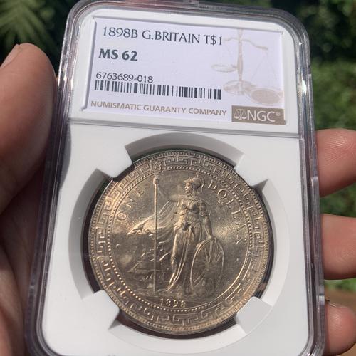 1898年BT 英国トレードダラー銀貨貿易ドル PCGS 認定 AU 1898年BT 英国トレードダラー銀貨貿易ドル PCGS 認定 AU(1898