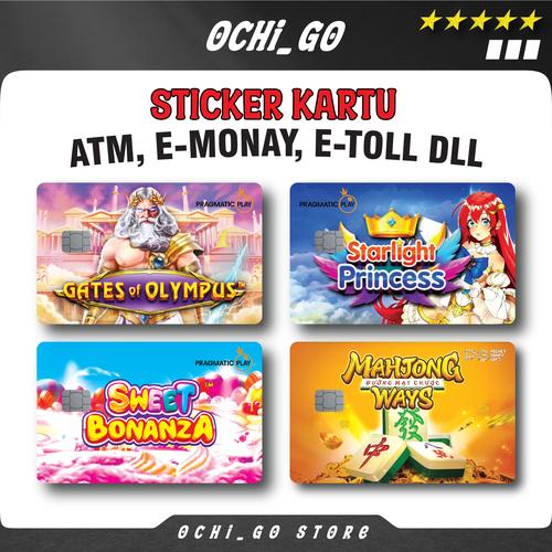 Jual Stiker Kartu Atm Skin Card Zeus Bonanza Spaceman Emoney Flazz E ...