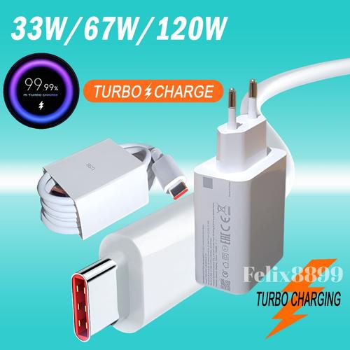 65w Charger Charging Cable For Redmi Note Pro Original MI 67 Watt