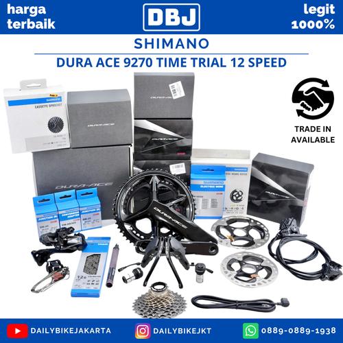 Promo GROUPSET SEPEDA ROADBIKE TIME TRIAL SHIMANO DURA ACE 9270 12S