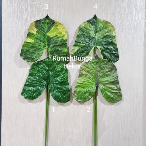 Jual Daun Talas Daun Alocasia Artificial Tangkai Panjang - 1 - Jakarta ...