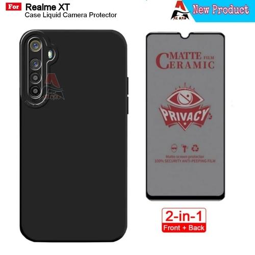 Tempered Glass Realme Xt Back Cover New Model Transparent Silicone