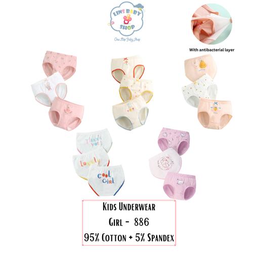 celana dalam anak girl mingchen 2pcs 100 cotton 3 7 tahun