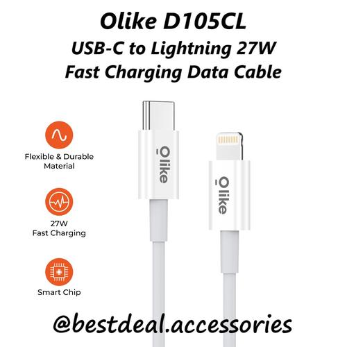 Olike D105CL USB-C to Lightning 27W Fast Charging Data Cable iPhone di  Bestdeal_new Tokopedia