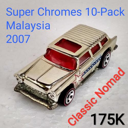 Hot Wheels Super Chromes – Rising Heat Jaune/Chrome 145/365, Édition 50e Anniversaire, Voiture Miniature Collector