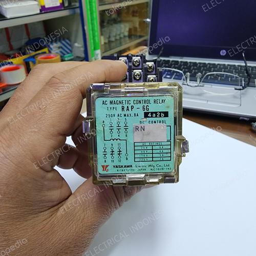 Jual CONTROL RELAY YASKAWA/AC MAGNETIC CONTROL RELAY YASKAWA RAP-6G ...