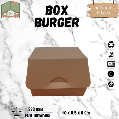 Jual KOTAK BURGER / DUS BURGER / BURGER BOX / SANDWITCH BOX / SNACK BOX