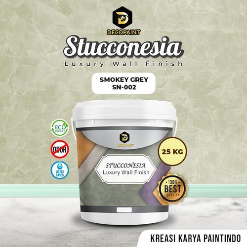 Jual Cat Stucco Motif Industrial Unfinished Stucconesia Smokey Grey