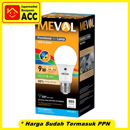 Meval Rohri Jual Meval AF1-09A 9W LED Photo Sensor Putih - Kota Depok - Supermarket ...