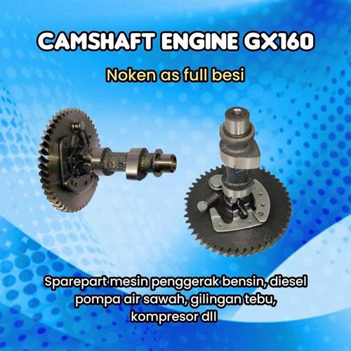 Jual Gir noken as | camshaft besi engine OHV GX 160 - sparepart mesin ...