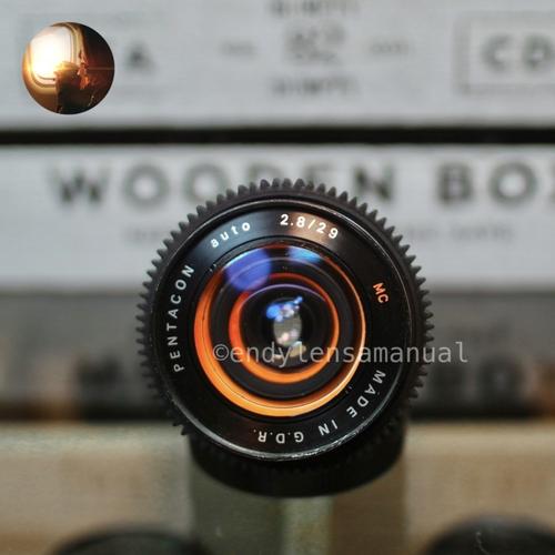 Jual Lensa manual wide bokeh CINEMATIC MC Pentacon 29mm Canon