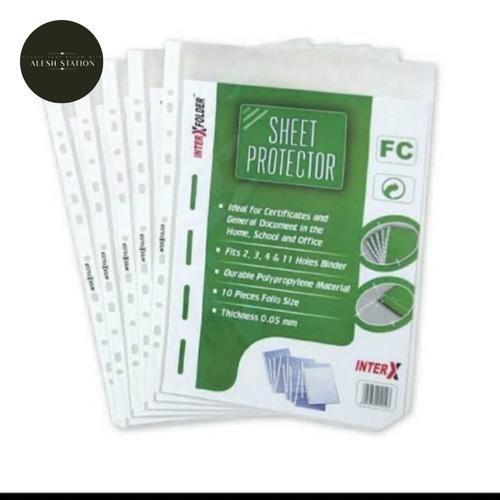 Jual Sheet Protektor Folio Inter X isi 100 lembar / Plastik FC PP ...